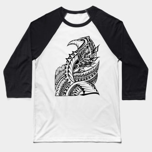 Pacific Island Pattern Baseball T-Shirt